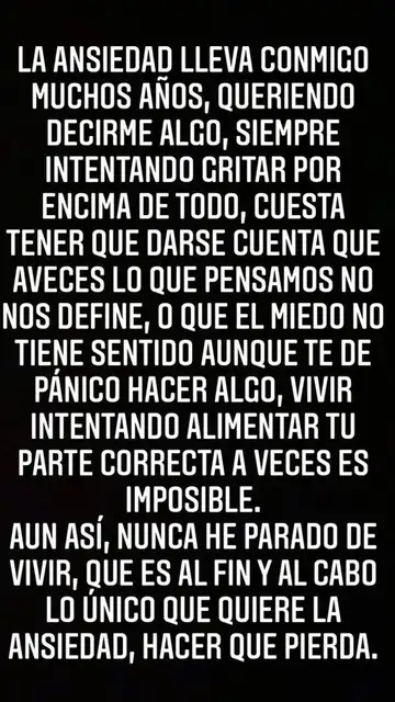 El mensaje sobre la ansiedad de Beret El mensaje sobre la ansiedad de Beret