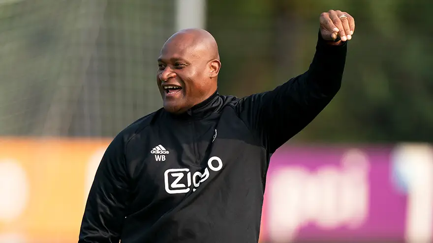Winston Bogarde, durante un entrenamiento Winston Bogarde, durante un entrenamiento