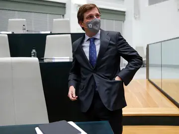 El alcalde de Madrid, José Luis Martínez-Almeida, en el Pleno El alcalde de Madrid, José Luis Martínez-Almeida, en el Pleno