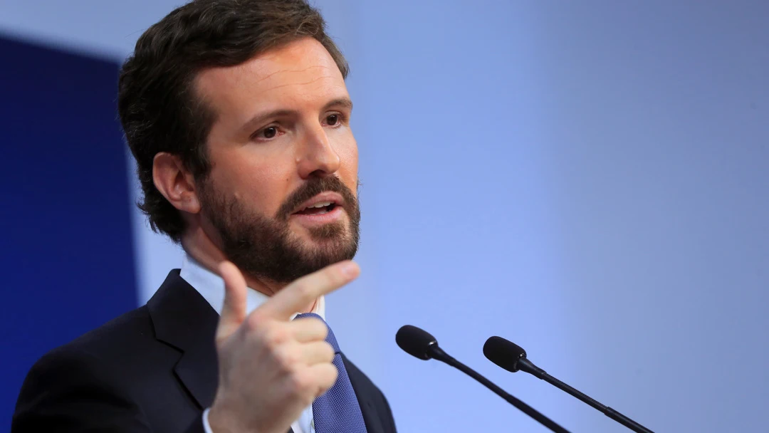 El l&iacute;der del PP, Pablo Casado