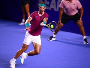 Rafa Nadal, en acción en el ATP 500 de Acapulco