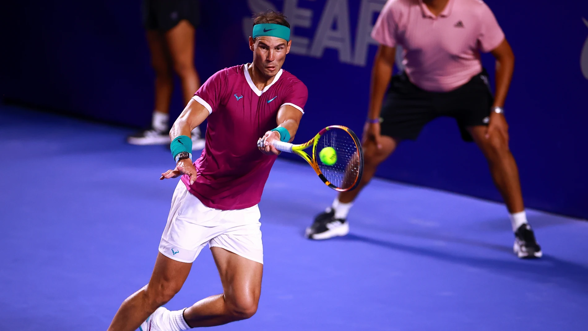 Rafa Nadal, en acción en el ATP 500 de Acapulco Rafa Nadal, en acción en el ATP 500 de Acapulco