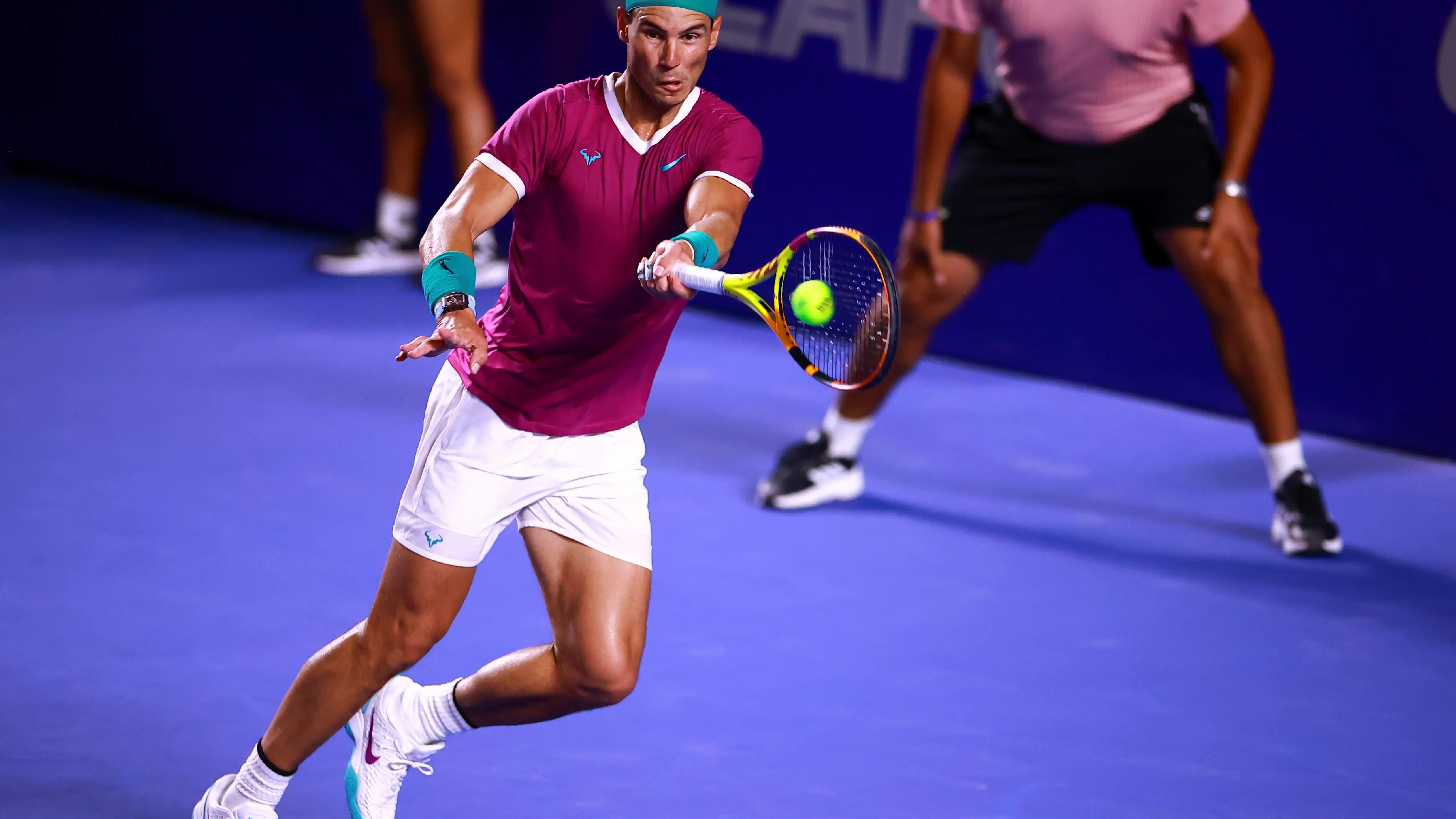 Rafa Nadal, en acción en el ATP 500 de Acapulco Rafa Nadal, en acción en el ATP 500 de Acapulco