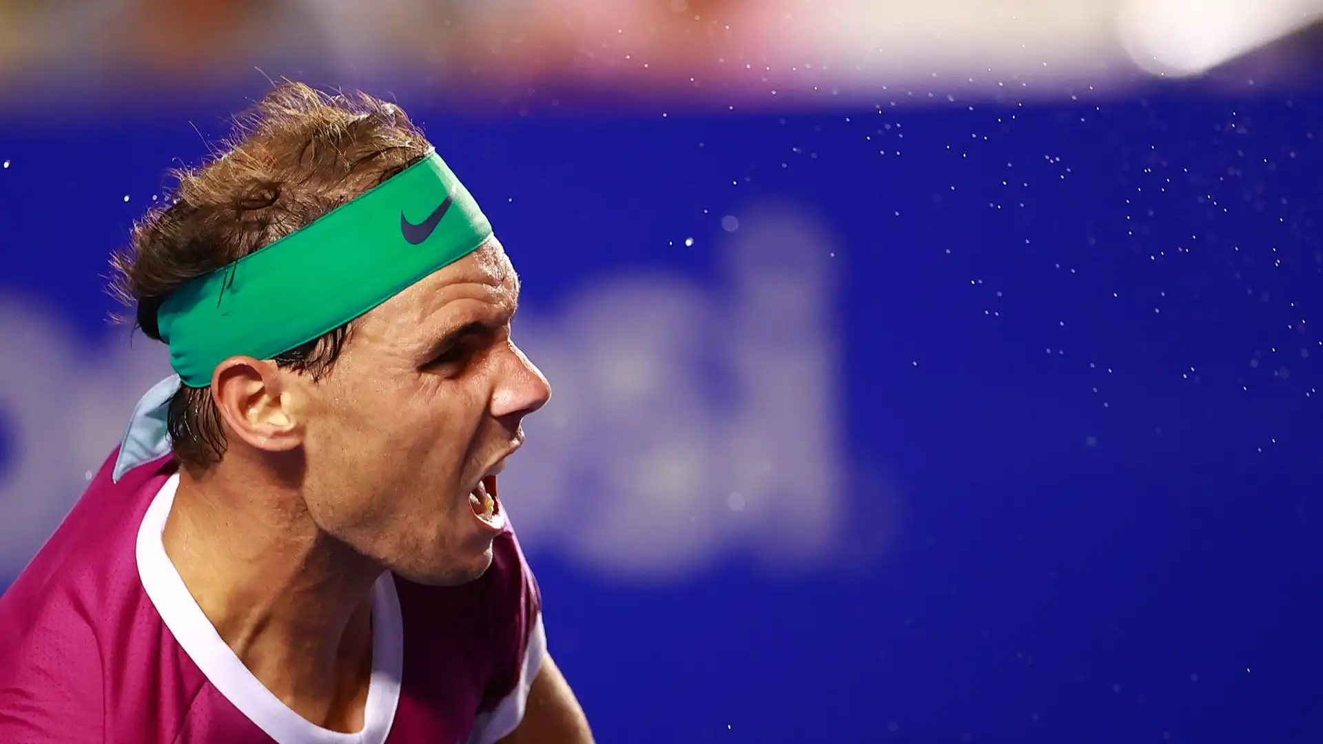 Nadal, en el partido ante Kozlov en Acapulco Nadal, en el partido ante Kozlov en Acapulco