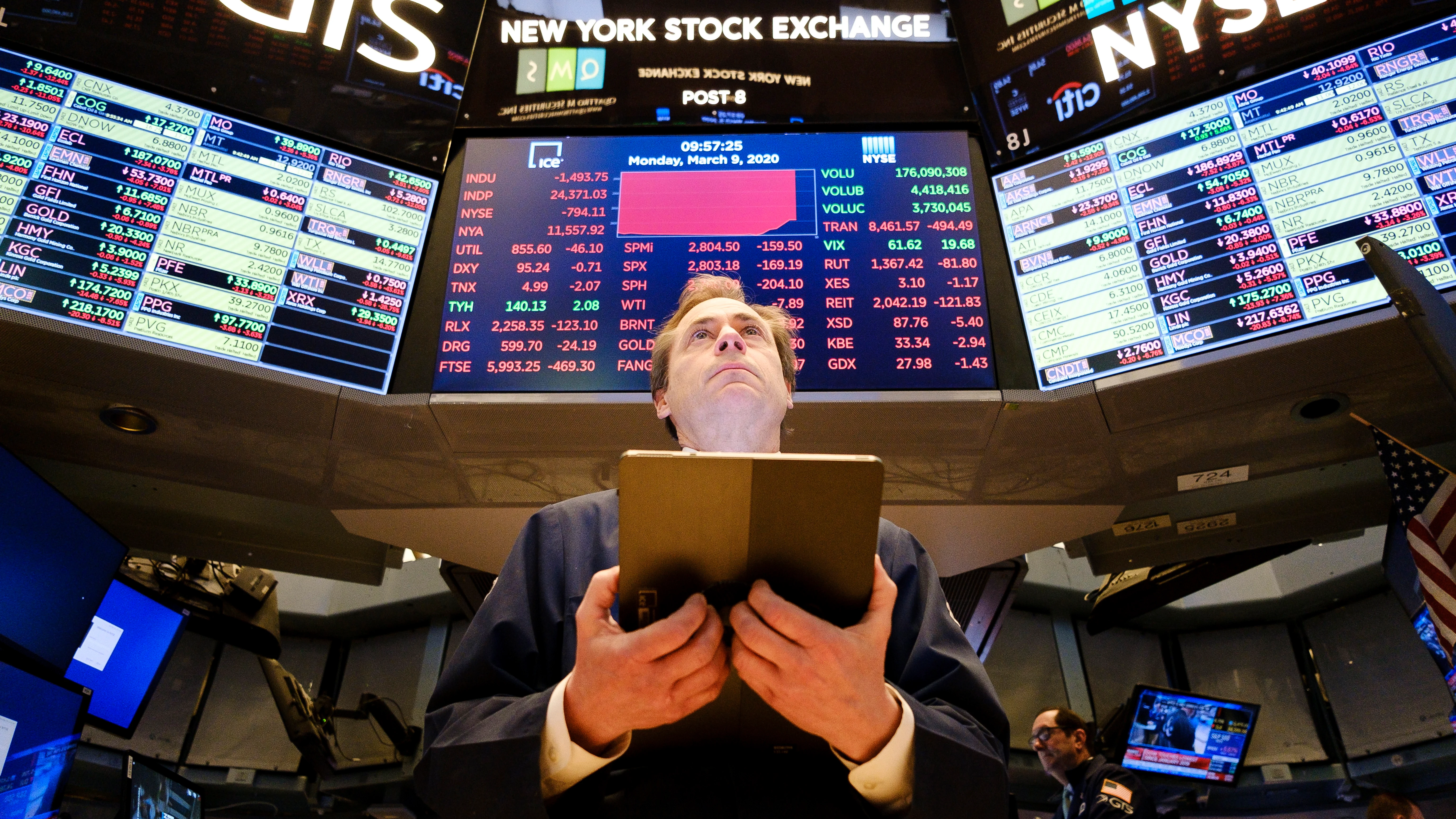 Un trabajador de Wall Street Un trabajador de Wall Street