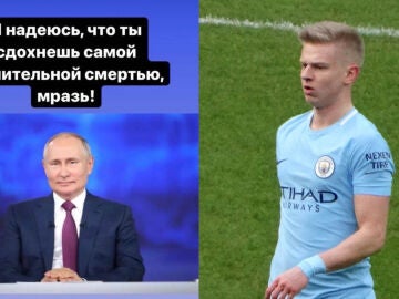 Mensaje de Zinchenko a Putin