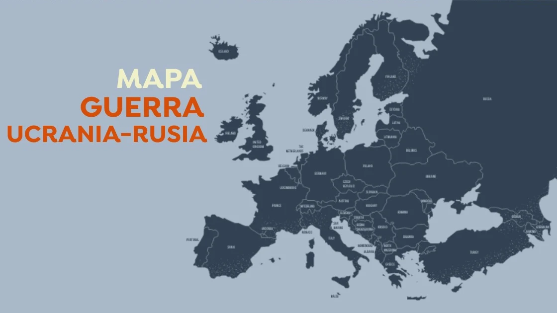 Mapa de la guerra entre Ucrania y Rusia: Ciudades bombardeadas y fronteras Mapa de la guerra entre Ucrania y Rusia: Ciudades bombardeadas y fronteras
