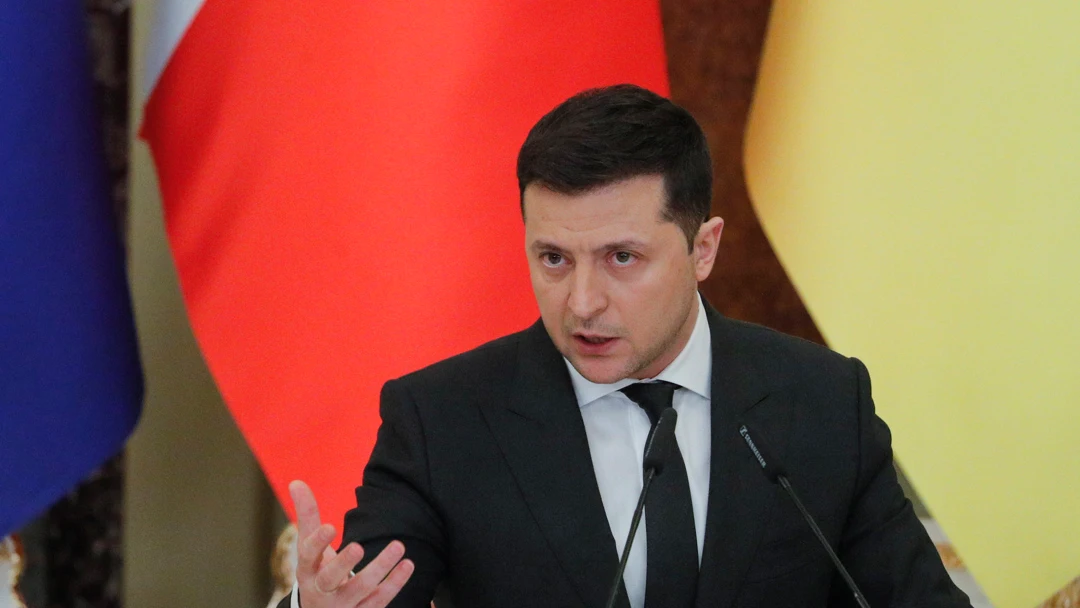 El presidente de Ucrania, Volod&iacute;mir Zelenski