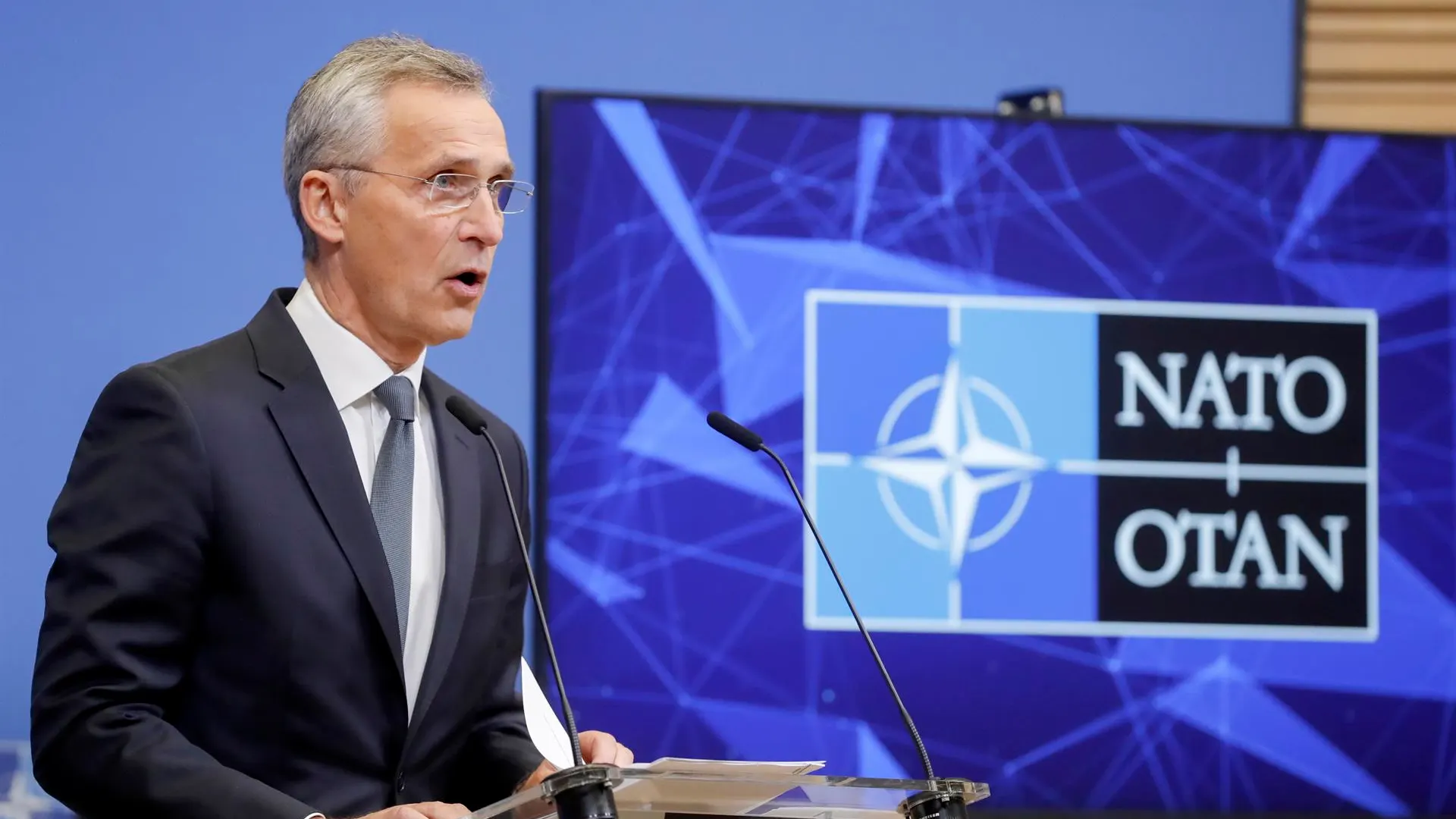 El secretario general de la OTAN, Jens Stoltenberg