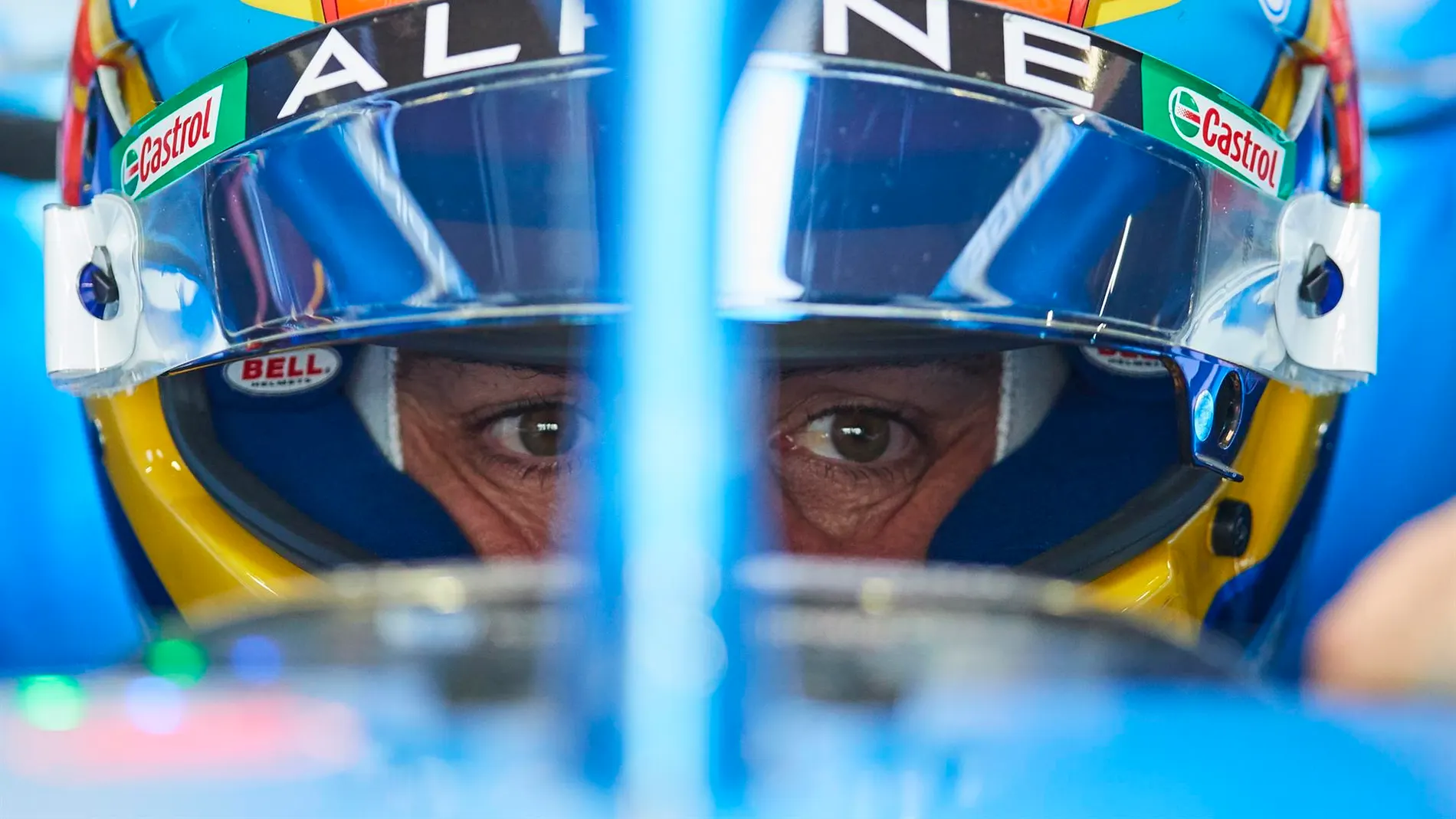 Fernando Alonso, en los test de F1