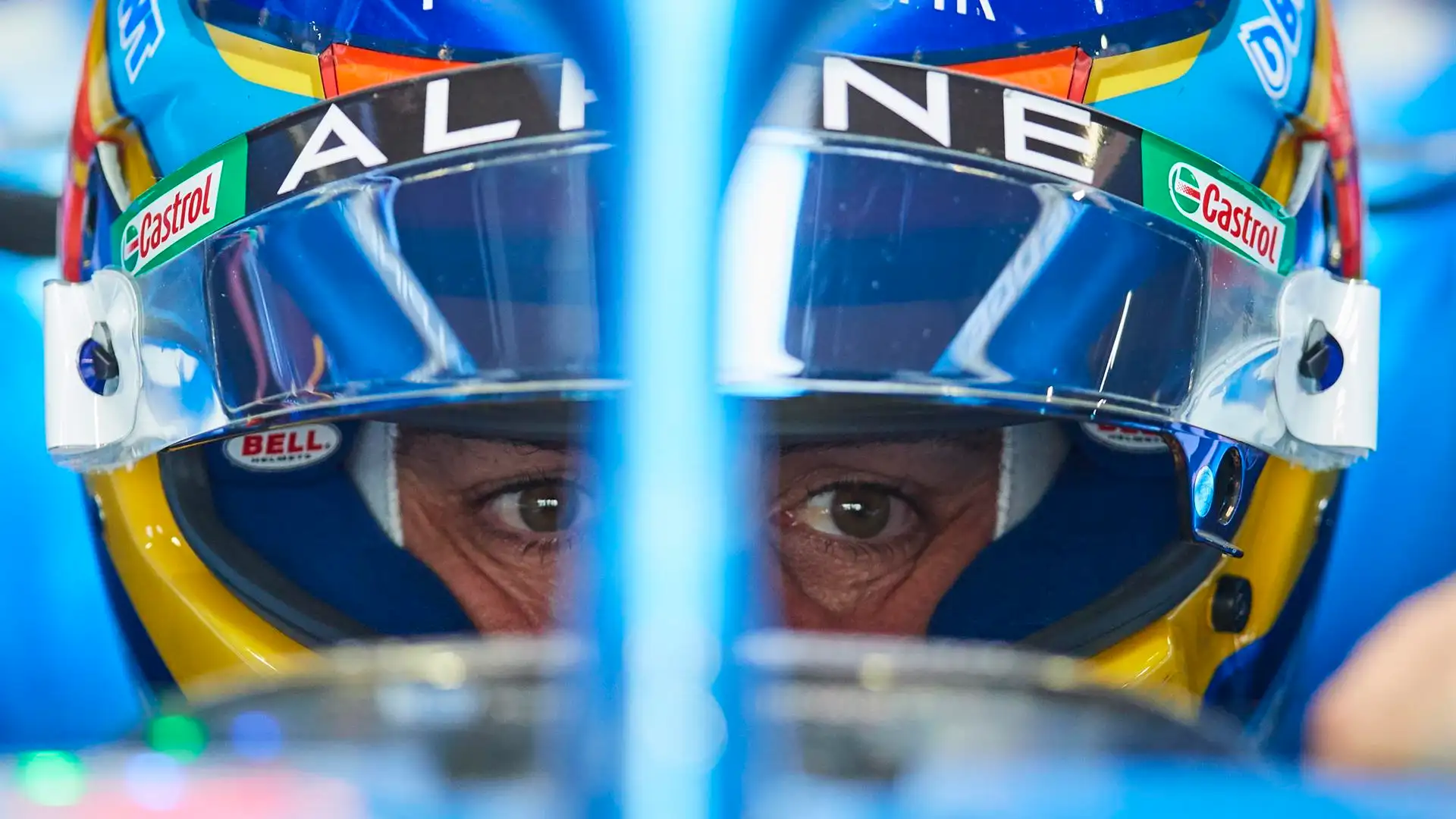 Fernando Alonso, en los test de F1