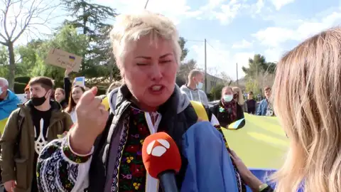 Protestas ante la embajada de Rusia en Barcelona. Protestas ante la embajada de Rusia en Barcelona.