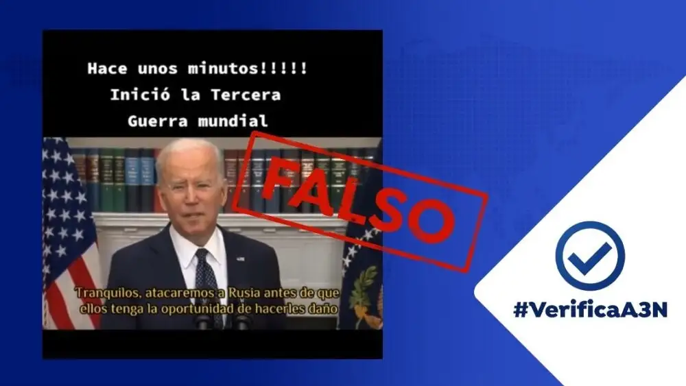 El bulo de Joe Biden diciendo que atacará Rusia es un bulo. El bulo de Joe Biden diciendo que atacará Rusia es un bulo.