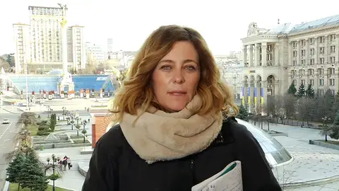 Leticia Álvarez, en Kiev, capital de Ucrania Leticia Álvarez, en Kiev, capital de Ucrania