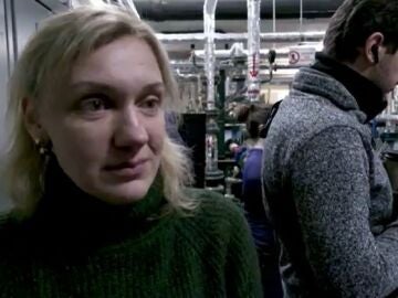 Alyona en un refugio