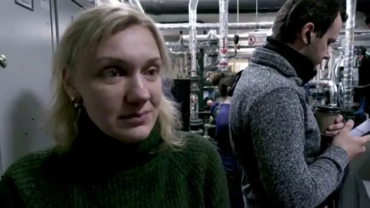 Alyona en un refugio