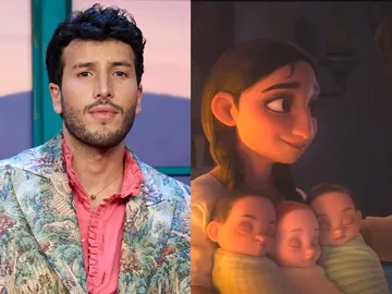 Montaje de Sebastián Yatra y escena de 'Encanto' Montaje de Sebastián Yatra y escena de 'Encanto'