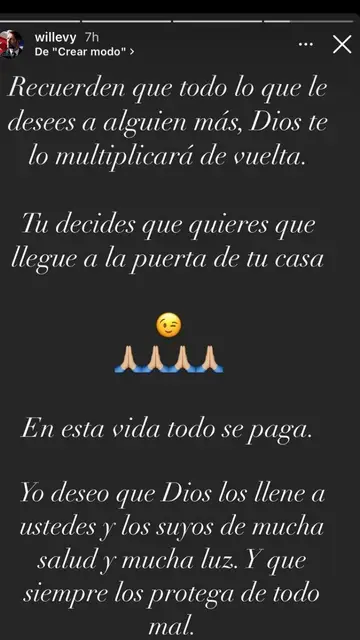 Mensaje de William Levy Mensaje de William Levy