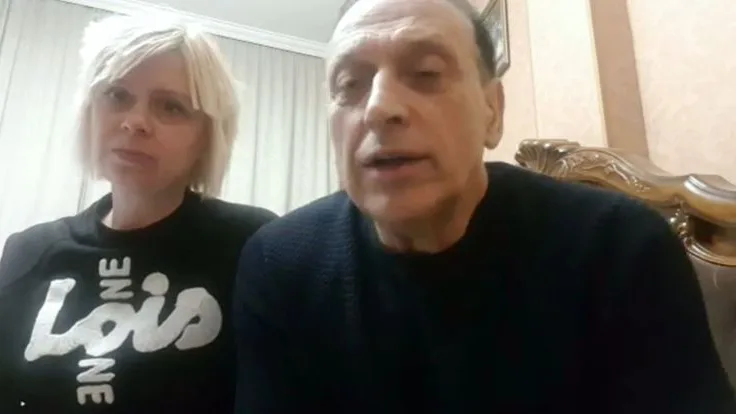 Luis Delgado y su mujer Svetlana Luis Delgado y su mujer Svetlana