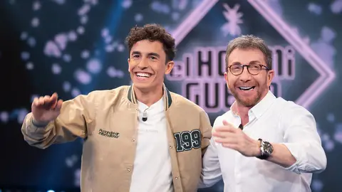 Marc Márquez se convierte en invitado platino en ‘El Hormiguero 3.0’: “Estoy flipando” Un recibimiento muy especial