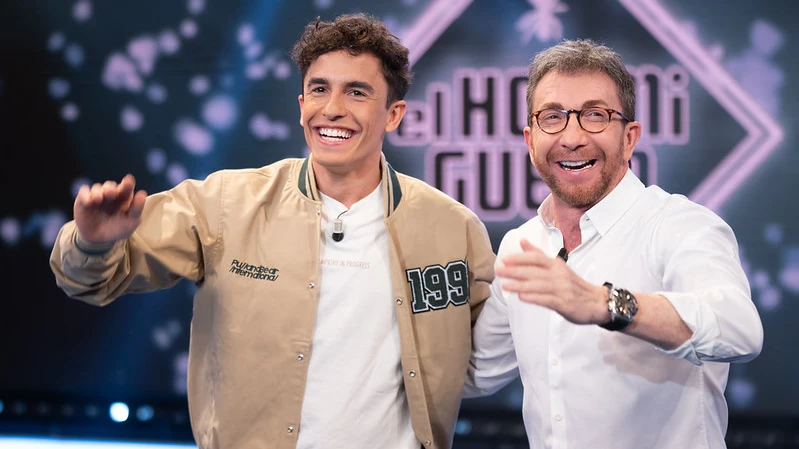 Marc Márquez se convierte en invitado platino en ‘El Hormiguero 3.0’: “Estoy flipando” Un recibimiento muy especial