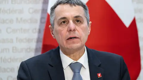 El presidente federal suizo, Ignazio Cassis El presidente federal suizo, Ignazio Cassis