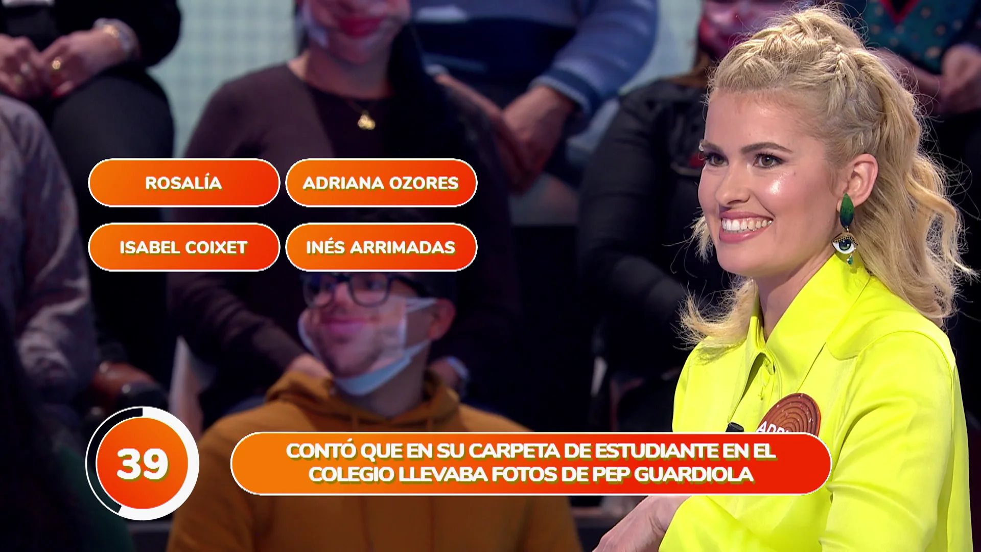 La reacci&oacute;n de Adriana Abenia al acertar una inesperada fan de Pep Guardiola: &ldquo;&iexcl;No me fastidies!&rdquo; 