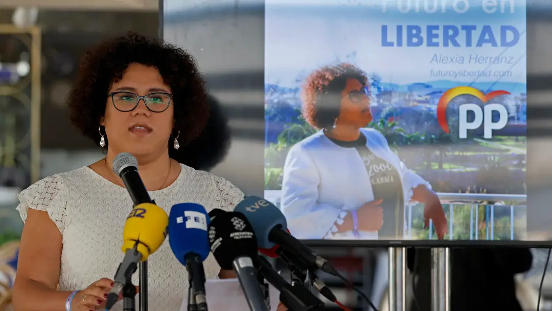 Alexia Herranz durante la presentaci&oacute;n de su precandidatura a la presidencia del PP