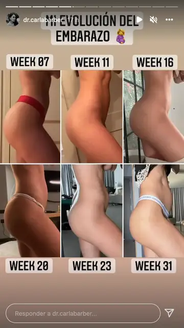 Evolución del embarazo Carla Barber Carla Barber
