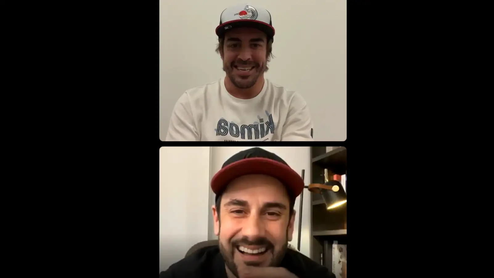 Fernando Alonso le explica a Melendi qu&eacute; es 'El Plan' y el cantante le promete una nueva canci&oacute;n
