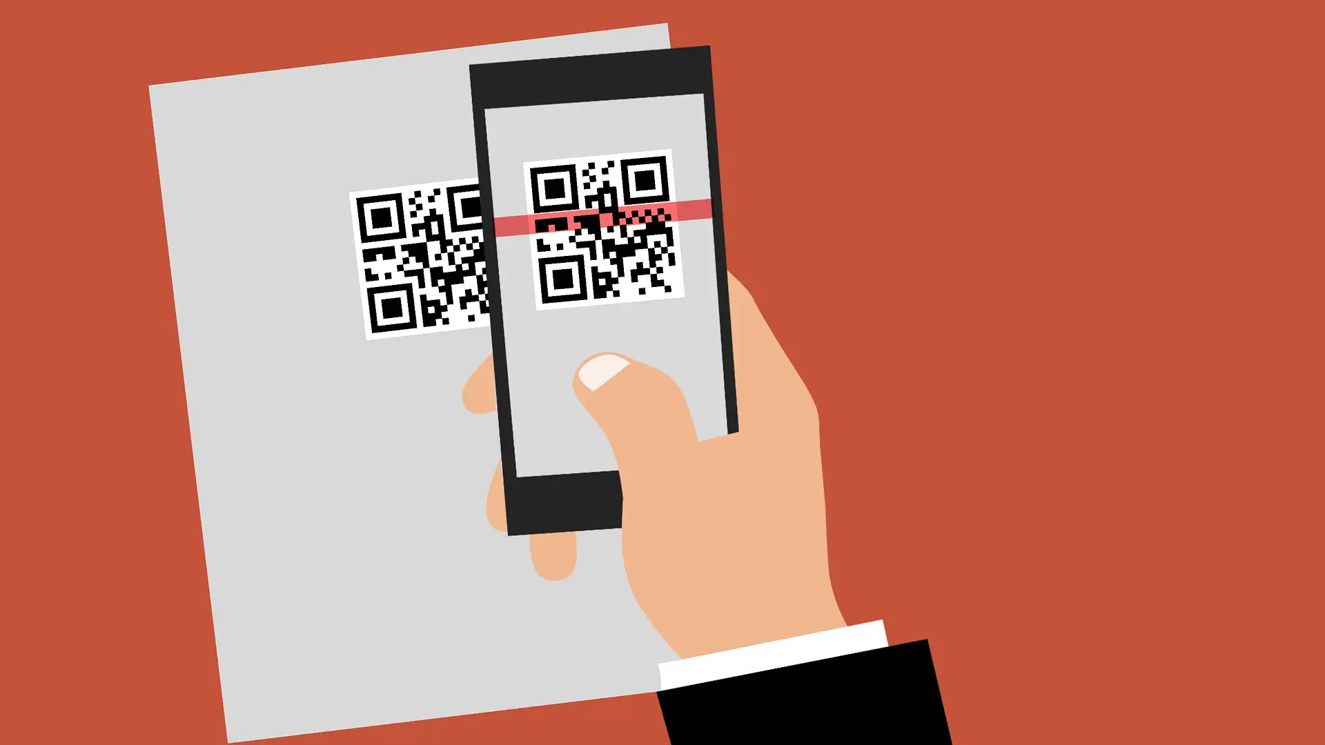 Imagen de un c&oacute;digo QR