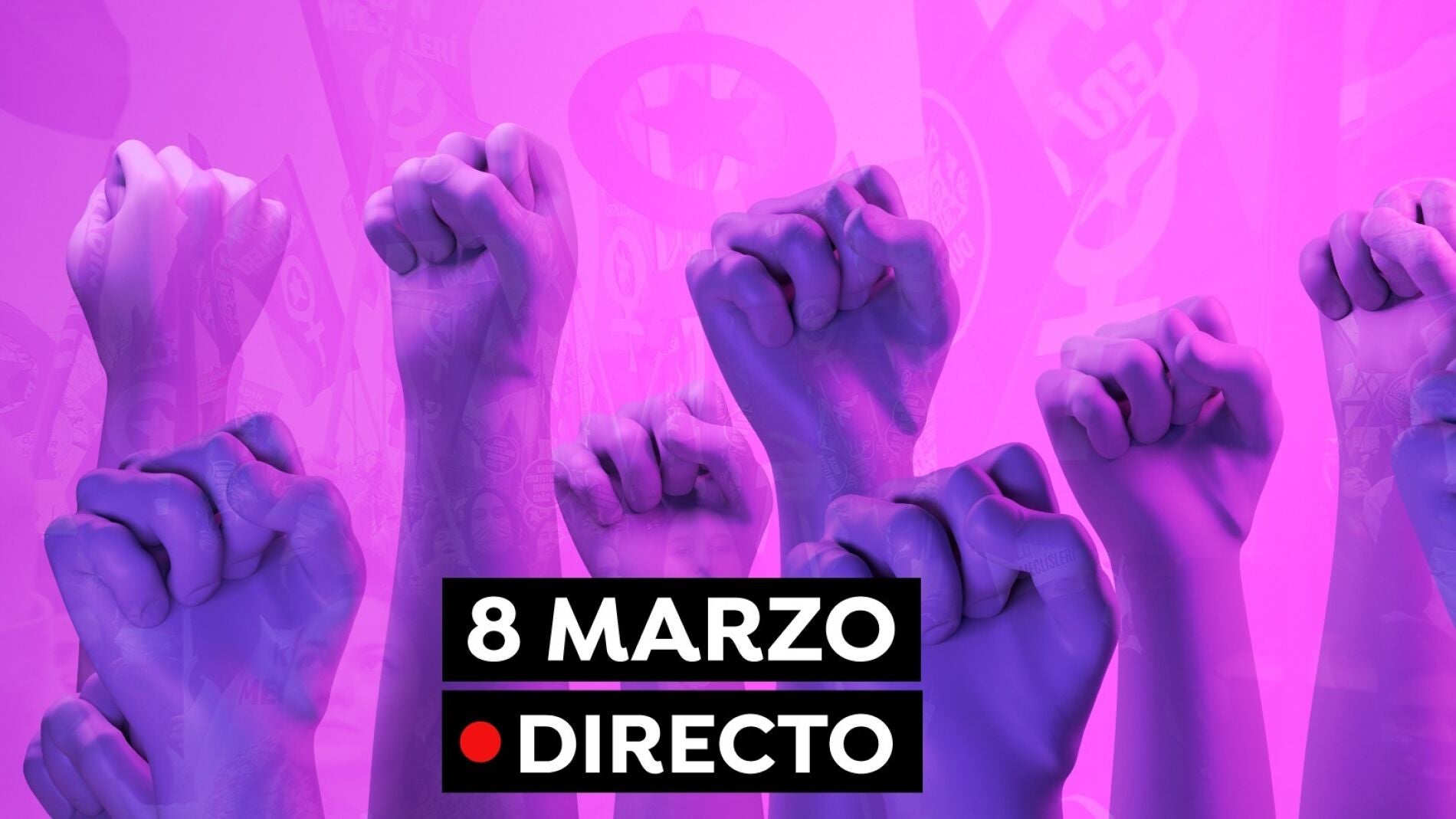 Manifestación 8M y última hora del Día de la Mujer hoy 8 de marzo en directo imagen