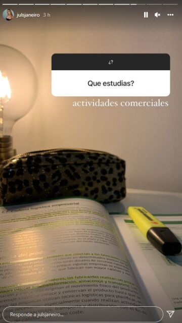 Julia Janeiro revela al fin qué es lo que estudia