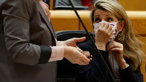 Yolanda Díaz, sobre el choque entre Gobierno y Unidas Podemos por el envío de armas a Ucrania: "Hemos pasado página" Yolanda Díaz, sobre el choque entre Gobierno y Unidas Podemos por el envío de armas a Ucrania: "Hemos pasado página"