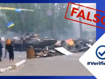  Los tanques del ejército de Ucrania a lo 'Fast & Furious' por las calles Járkov