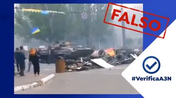  Los tanques del ejército de Ucrania a lo 'Fast & Furious' por las calles Járkov