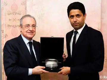 Florentino Pérez y Al-Khelaifi en Madrid Florentino Pérez y Al-Khelaifi en Madrid