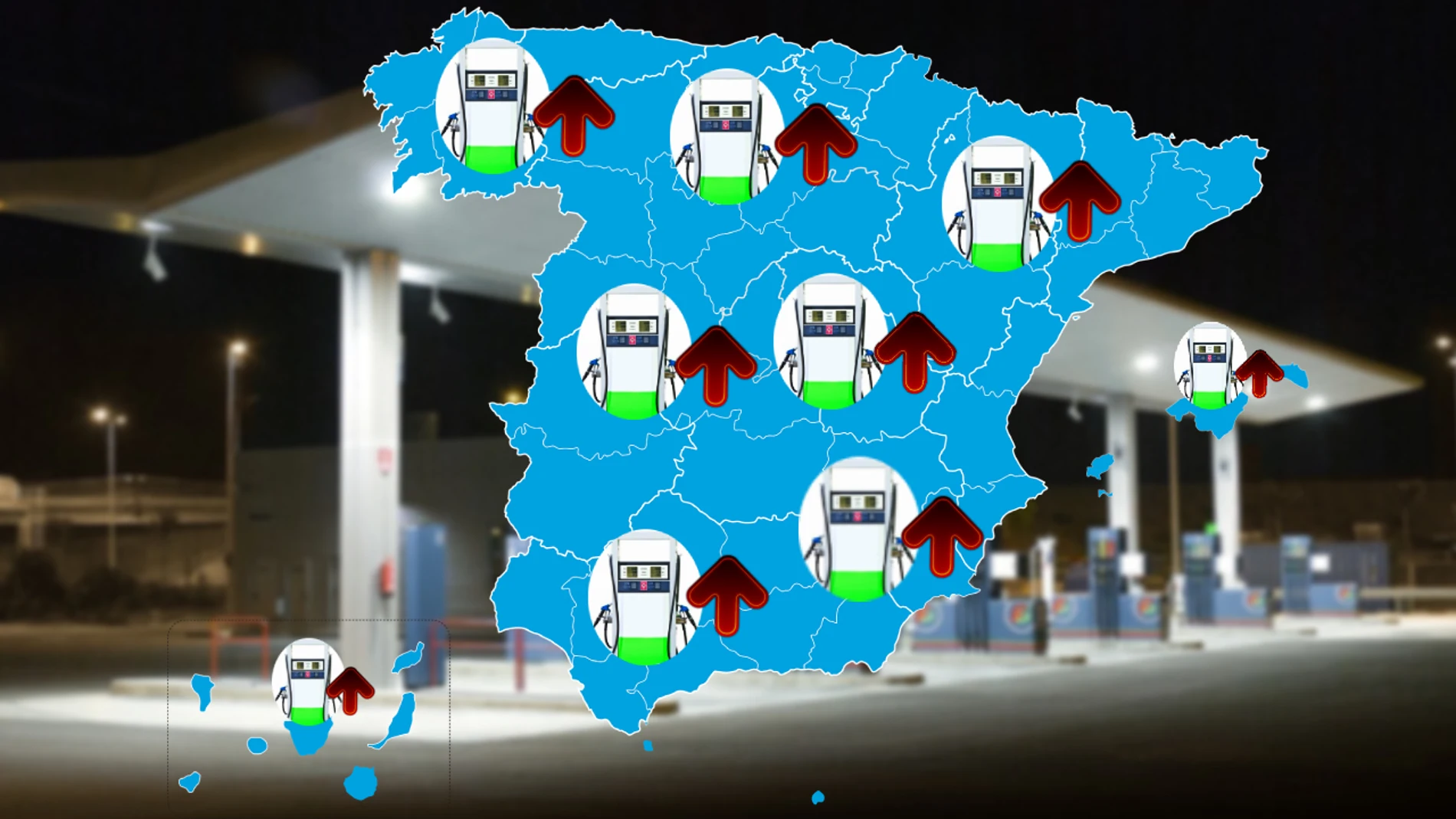 Las gasolineras más baratas de España para llenar el depósito este mes de mayo 1 Motor16 Mapa gasolineras