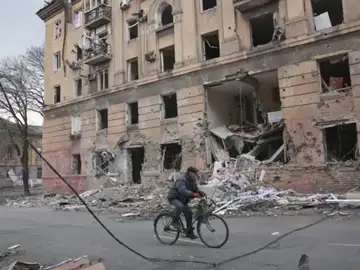 Edificio destruido guerra Ucrania