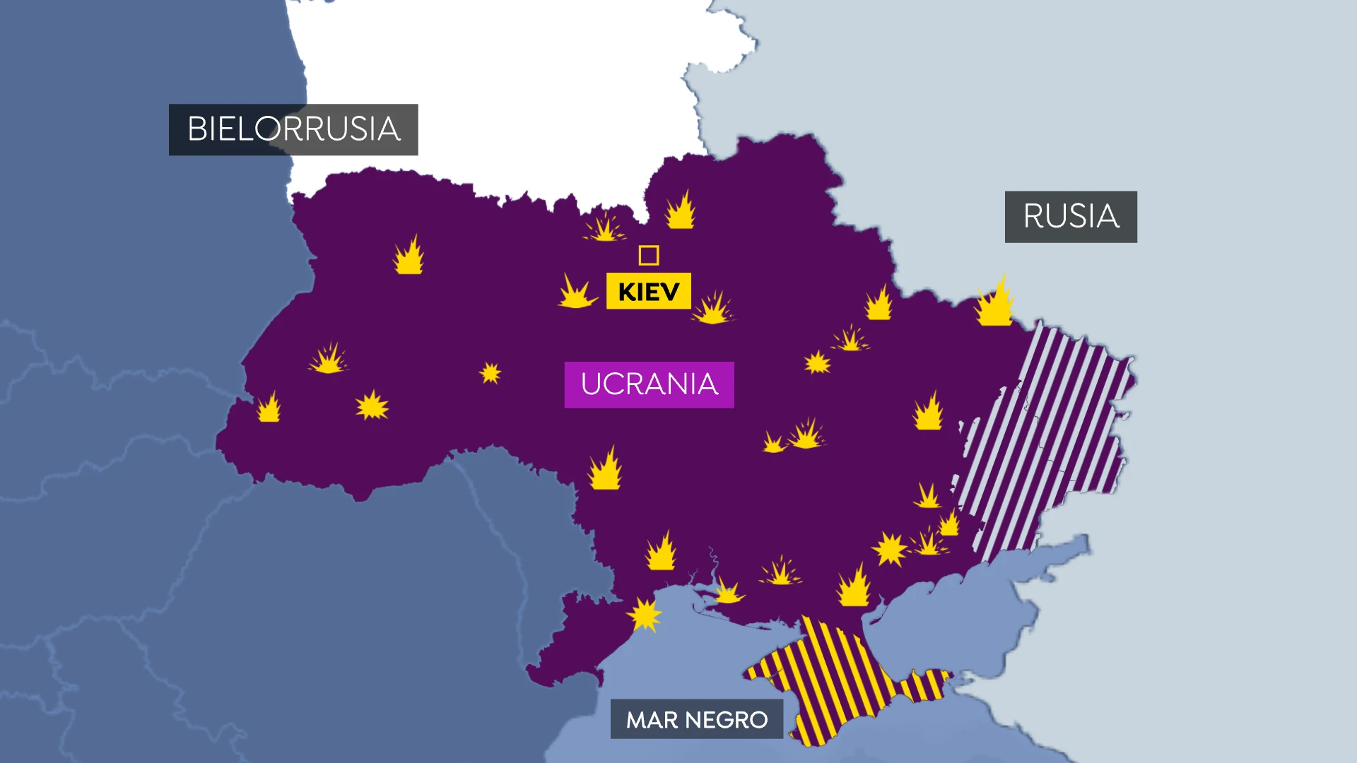 Mapa bombardeos Ucrania Mapa bombardeos Ucrania