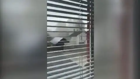 Momento del bombardeo en Mykolaiv Momento del bombardeo en Mykolaiv