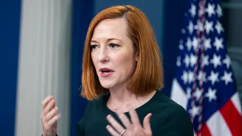 La portavoz de la Casa Blana, Jenn Psaki La portavoz de la Casa Blana, Jenn Psaki
