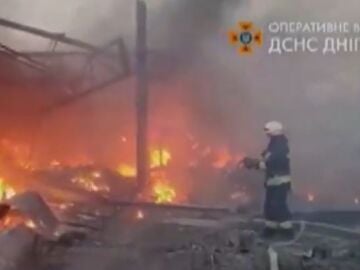 Bombardeo en Dnipro, cerca de una guarderia