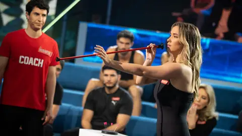 María Pombo saca su puntería con la Cerbatana Mortal en ‘El Desafío’ María Pombo saca su puntería con la Cerbatana Mortal en ‘El Desafío’