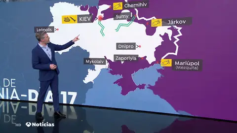 Las fuerzas rusas rodean Kiev y bloquean Mariúpol Las fuerzas rusas rodean Kiev y bloquean Mariúpol