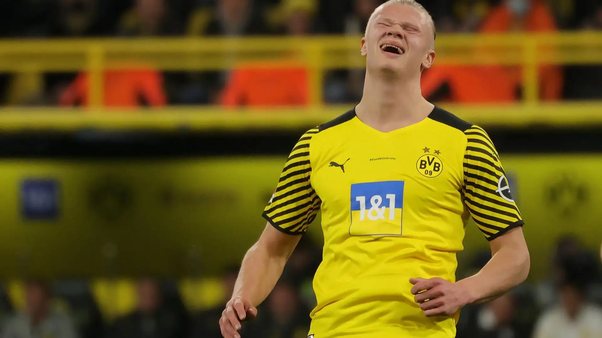 Haaland, en un partido con el Borussia Dortmund Haaland, en un partido con el Borussia Dortmund