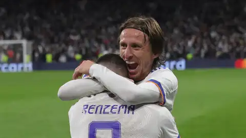 Modric, en el partido contra el PSG Modric, en el partido contra el PSG
