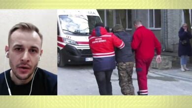 Sergei, refugiado en el hotel donde trabajaba en Kiev: 