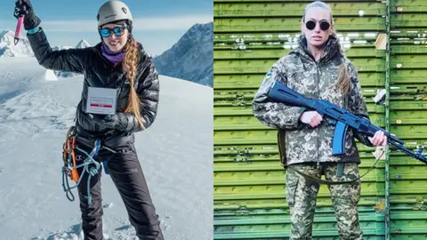 La alpinista Irina Galay La alpinista Irina Galay