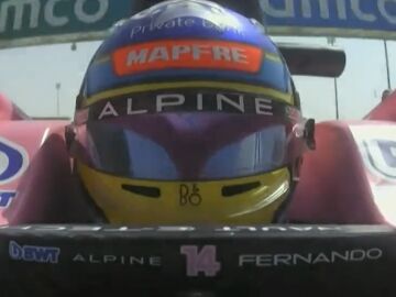 Fernando Alonso en los test de Fórmula 1